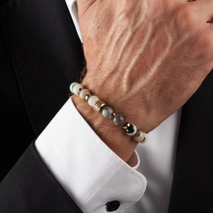Amazonite - Hematite Bracelet - (8 mm)