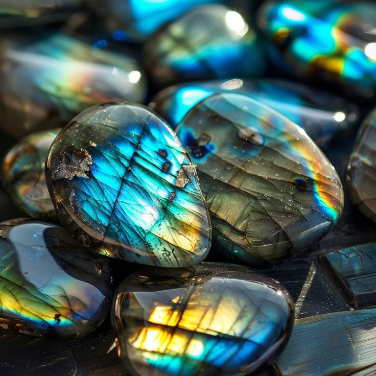 Labradorite - Hematite Bracelet - (8 mm)