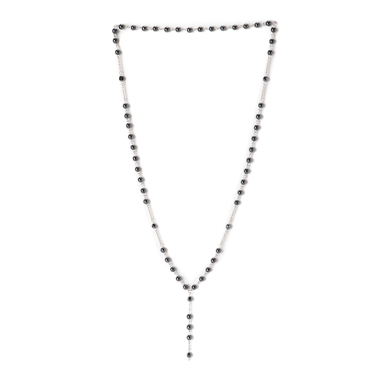 Hematite - Necklace - Sterling Silver ( 6mm )