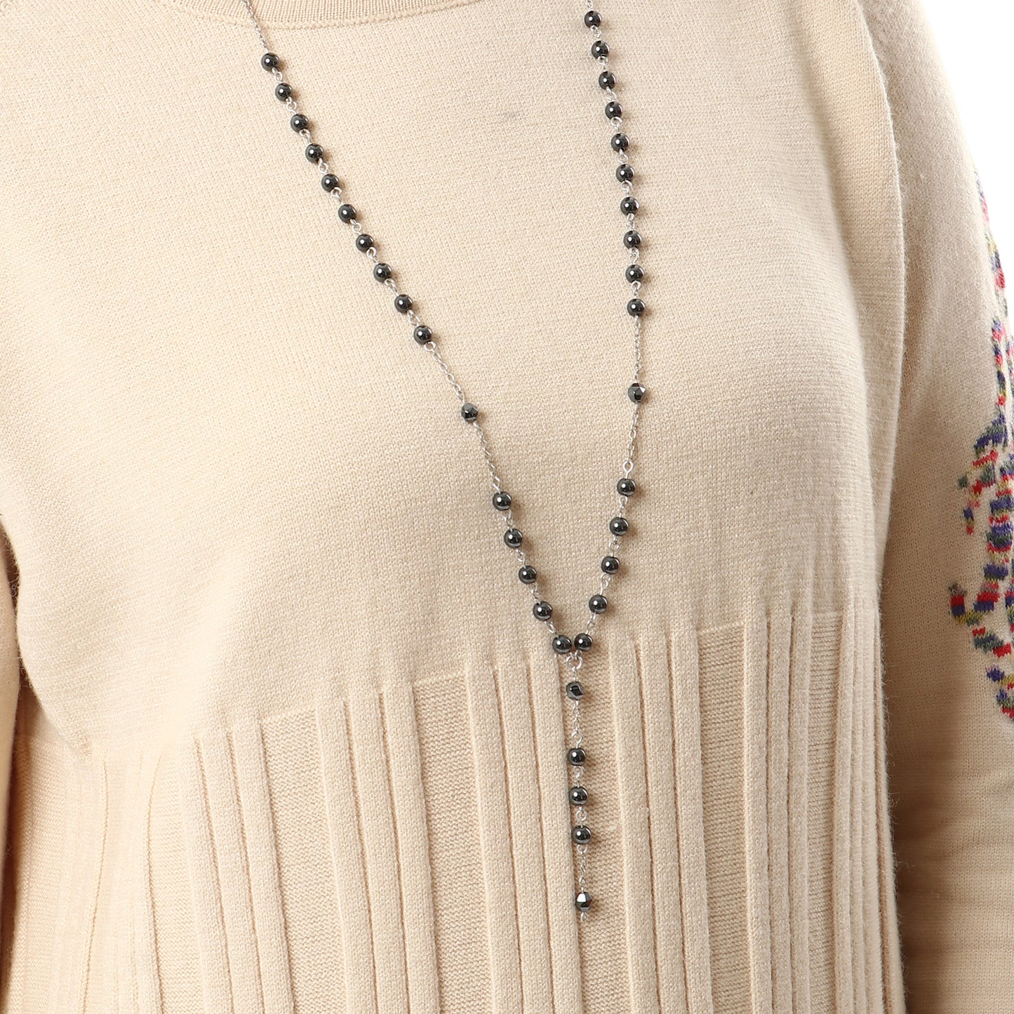Hematite - Necklace - Sterling Silver ( 6mm )