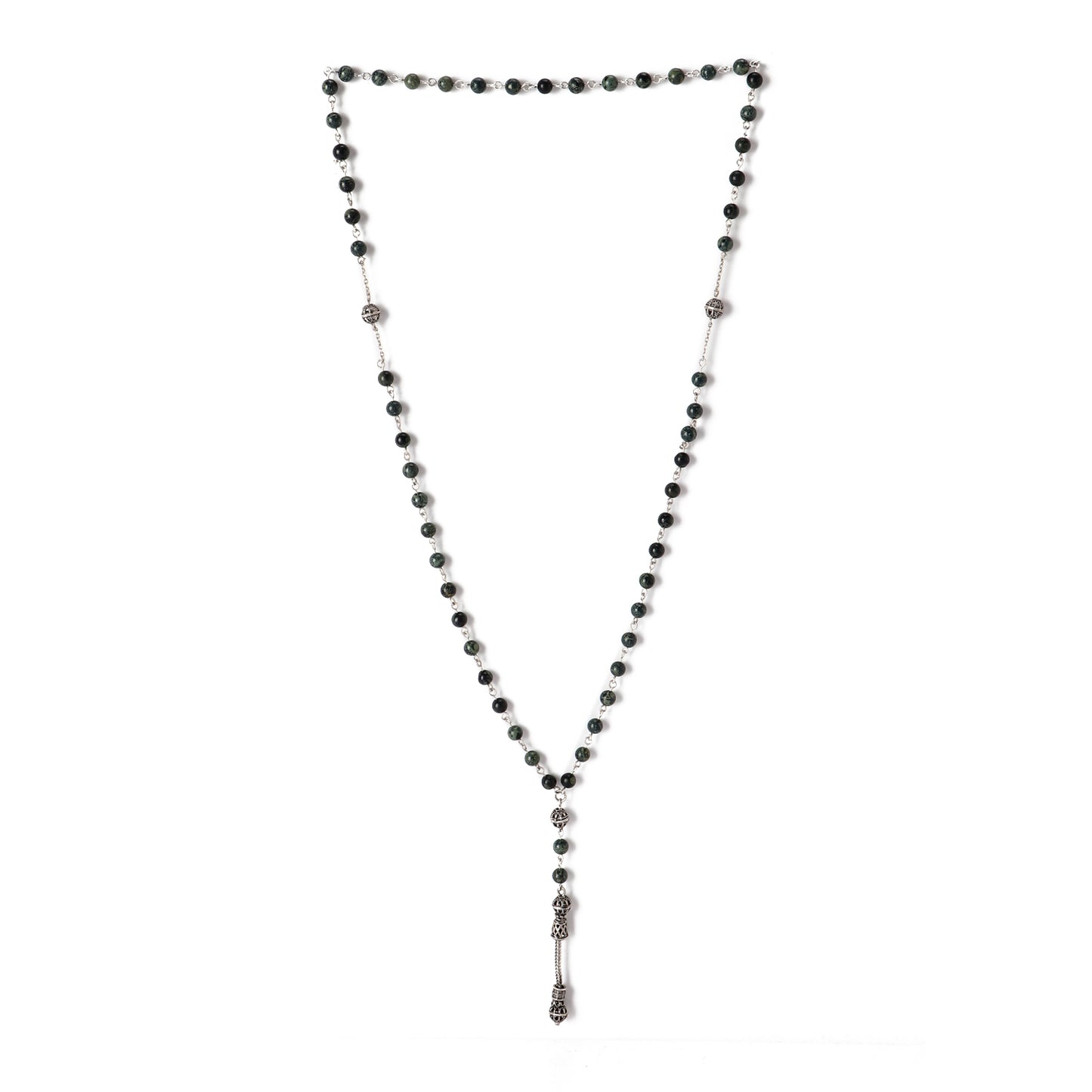 African Jasber - Necklace - Sterling Silver ( 6mm )