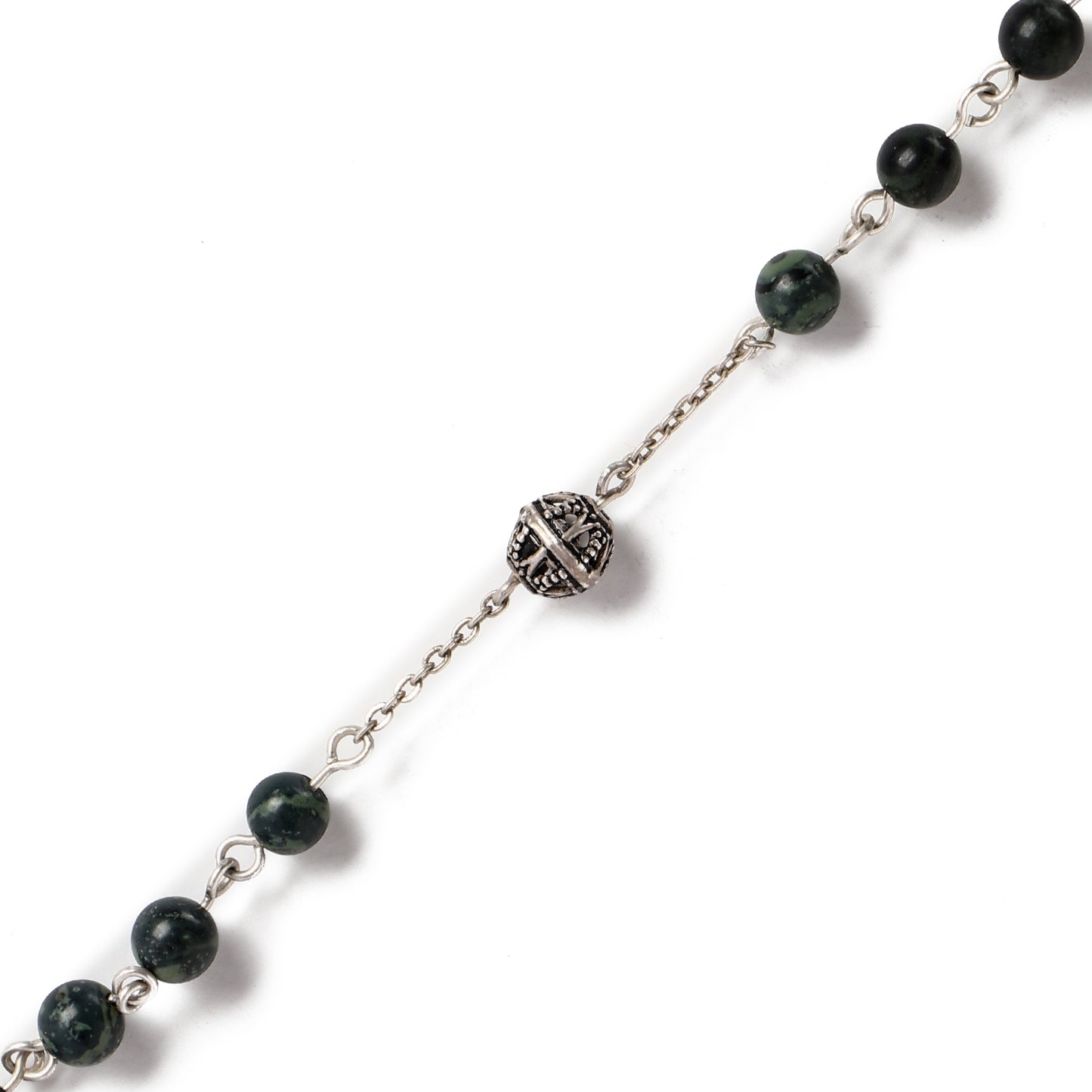 African Jasber - Necklace - Sterling Silver ( 6mm )