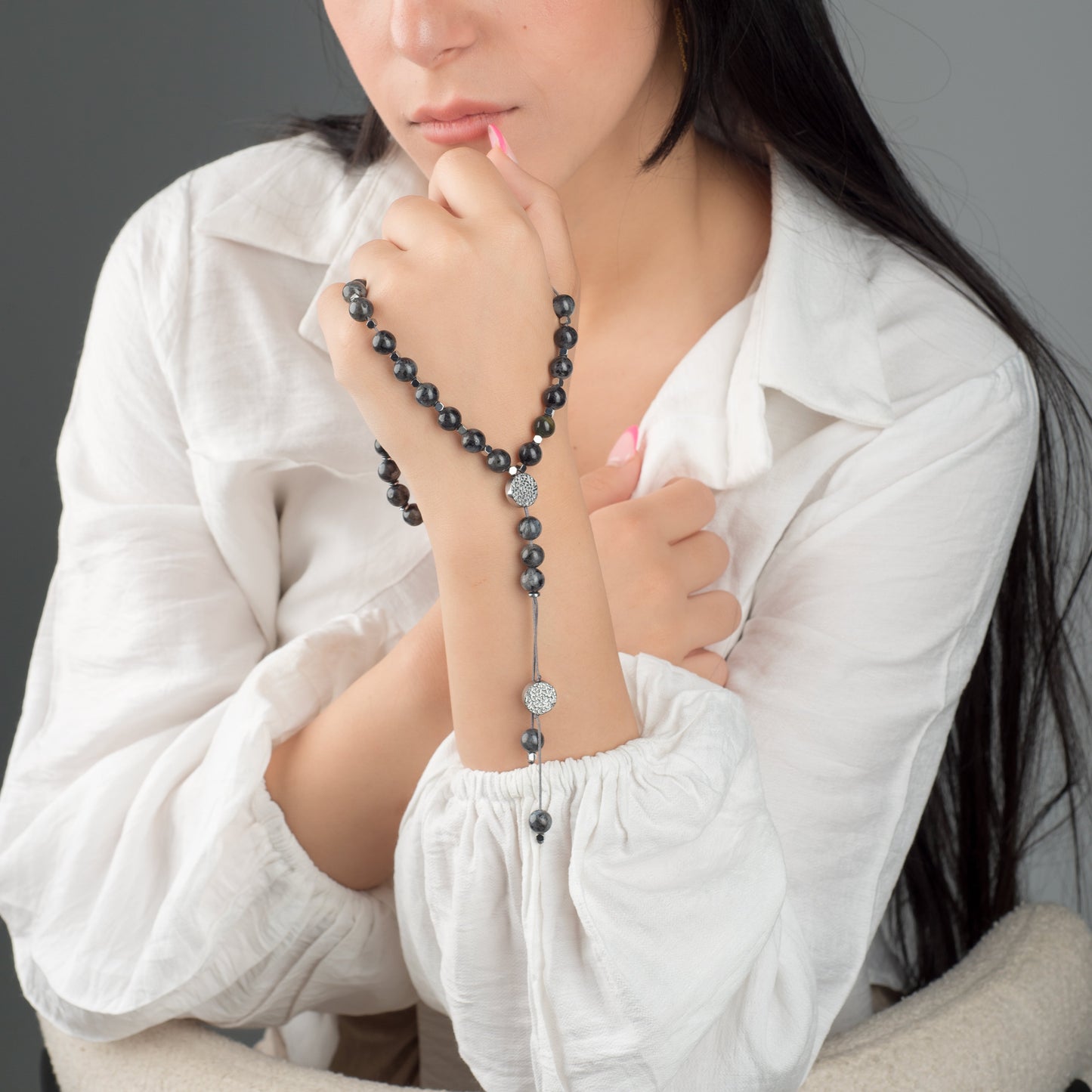 Tasbih - Labradorite - 33 Beads (8mm)