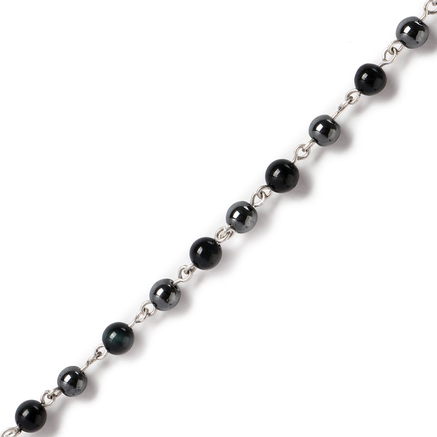Tiger Eye - Necklace - Sterling Silver ( 6mm )