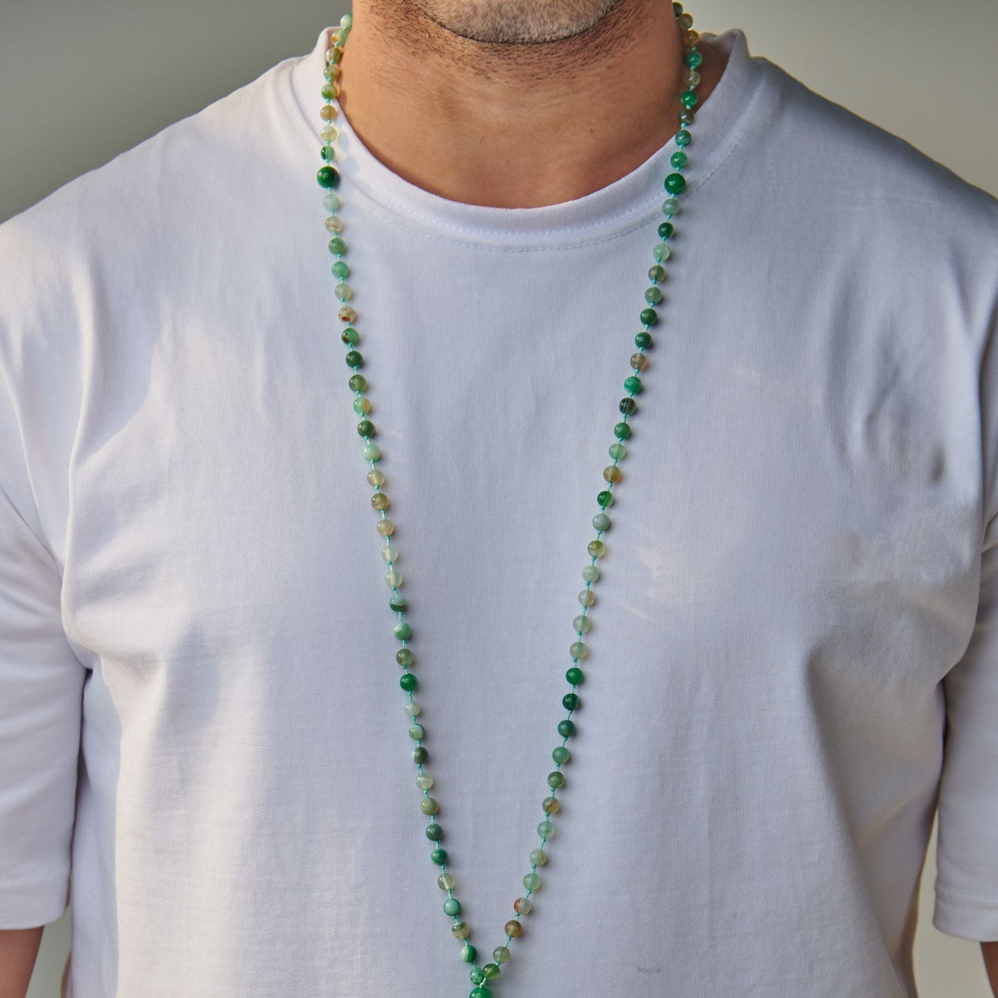 Tasbih Bracelet - Green Agate - 99 Beads (6mm)