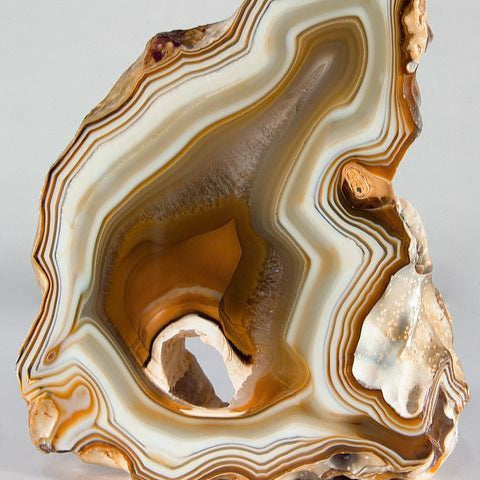 Agate - Hematite Bracelet - (8 mm)