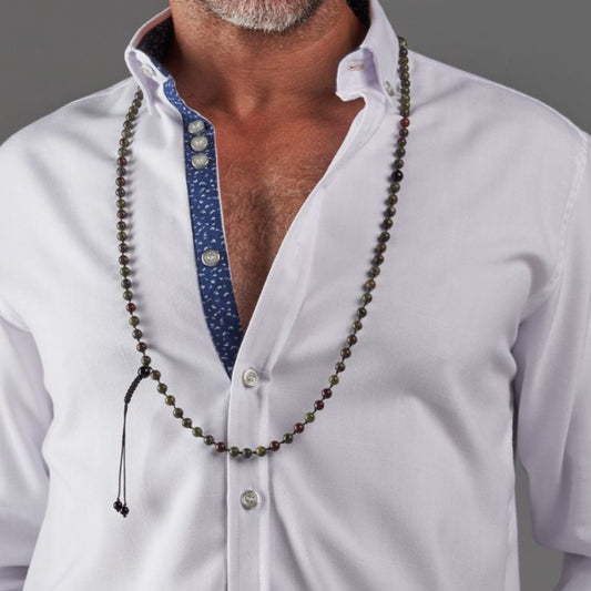 Tasbih Bracelet - African Dragon Jasper - 99 Beads (6mm)