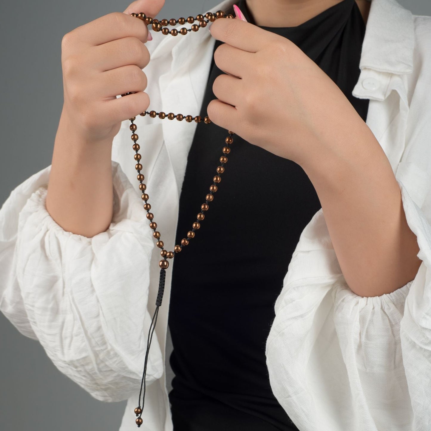 Tasbih Bracelet - Gold Hematite - 99 Beads (6mm)