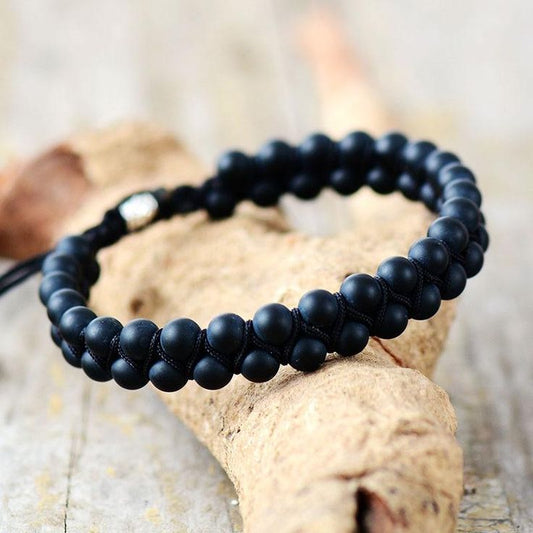 Black Onyx - Bracelet - ( 6 m.m )