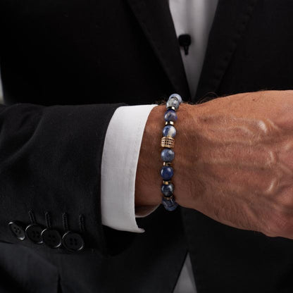 Sodalite - Hematite Bracelet - (8 mm)