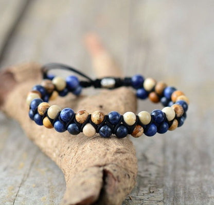 Sodalite - African Jasper Bracelet - ( 6 m.m )