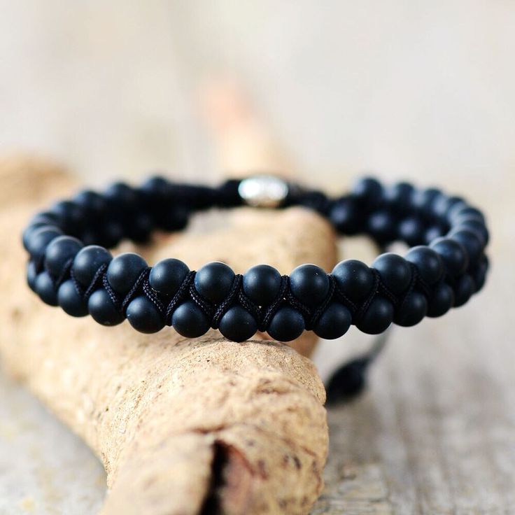 Black Onyx - Bracelet - ( 6 m.m )