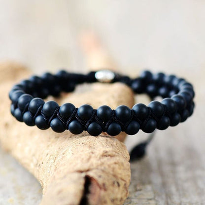 Black Onyx - Bracelet - ( 6 m.m )