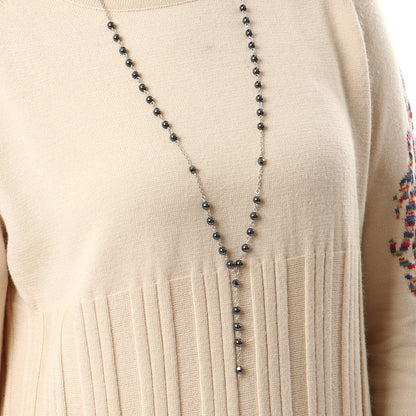 Hematite - Necklace - Sterling Silver ( 6mm )