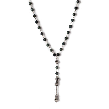 African Jasber - Necklace - Sterling Silver ( 6mm )