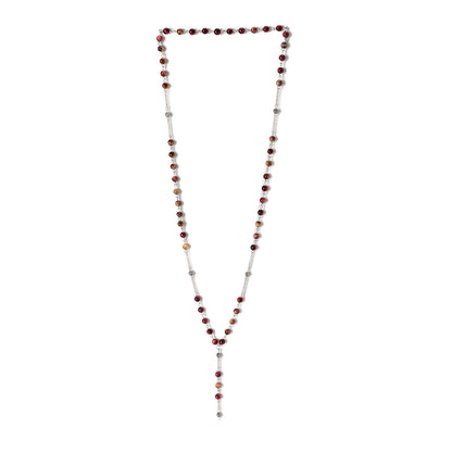 Tiger Eye - Necklace - Sterling Silver ( 6mm )