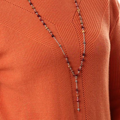 Tiger Eye - Necklace - Sterling Silver ( 6mm )