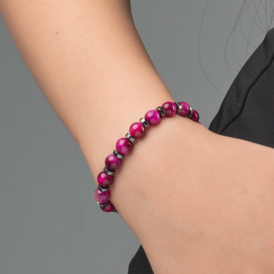 Tiger Eye - Hematite Bracelet - (8 mm)