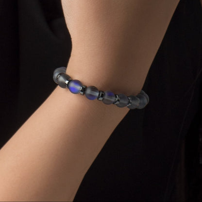 Moon Stone - Hematite Bracelet - (8 mm)
