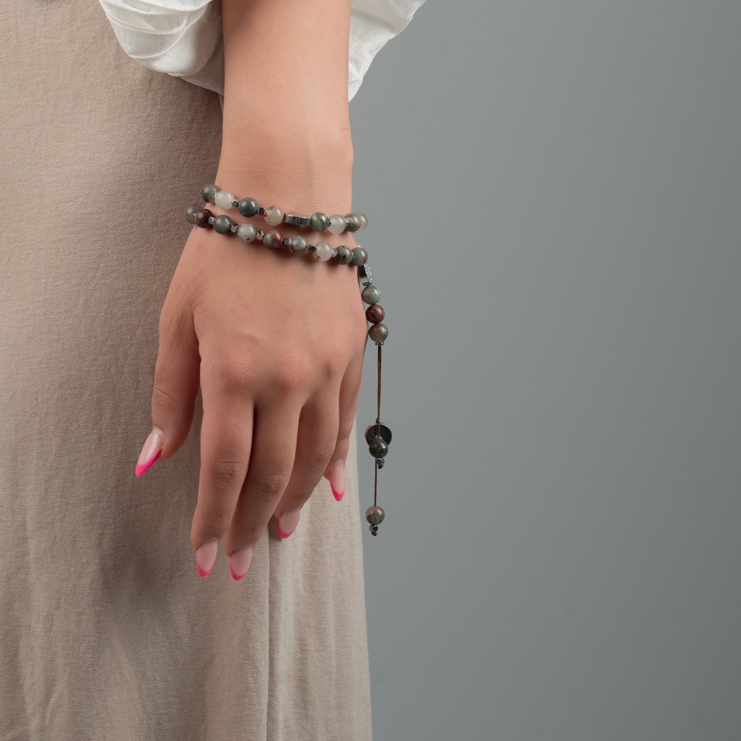 Tasbih  - blood Stone - 33 Beads (8mm)