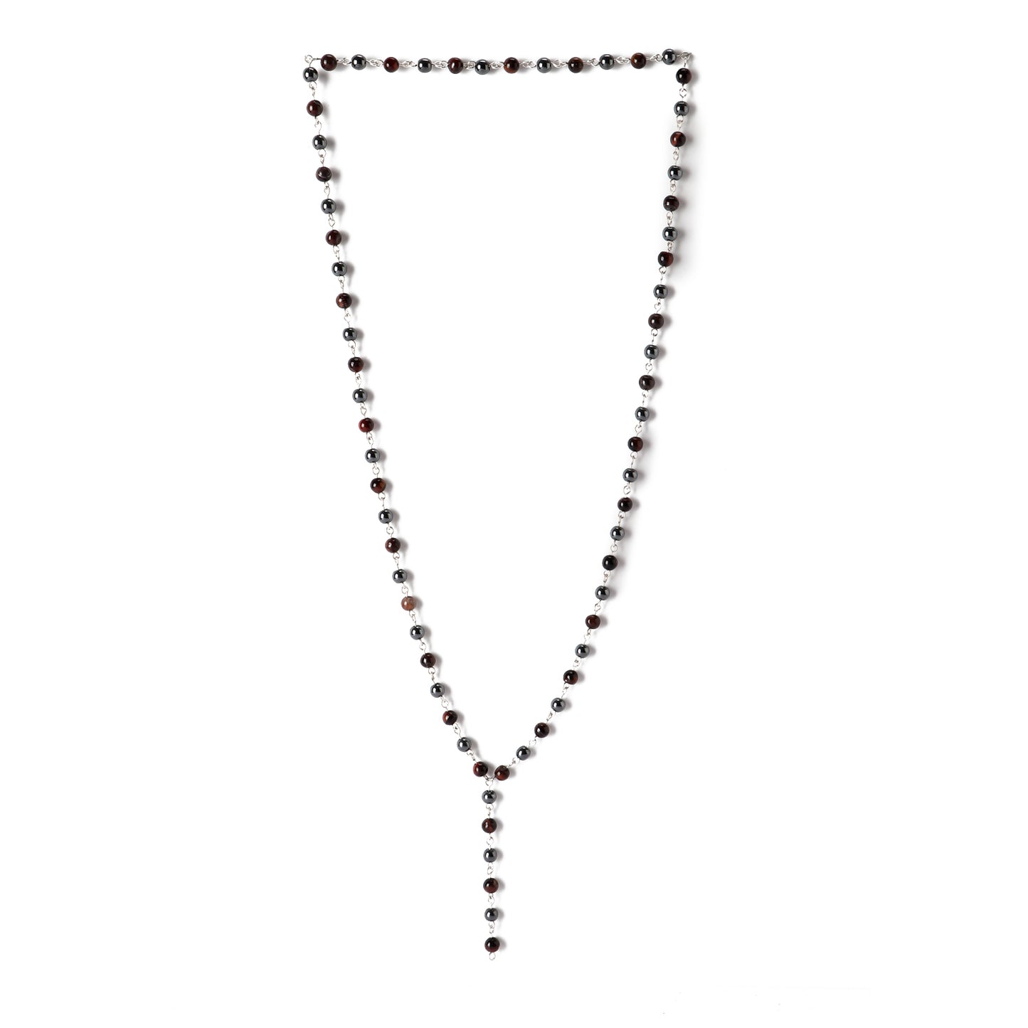 Tiger Eye - Necklace - Sterling Silver ( 6mm )