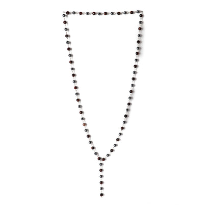 Tiger Eye - Necklace - Sterling Silver ( 6mm )