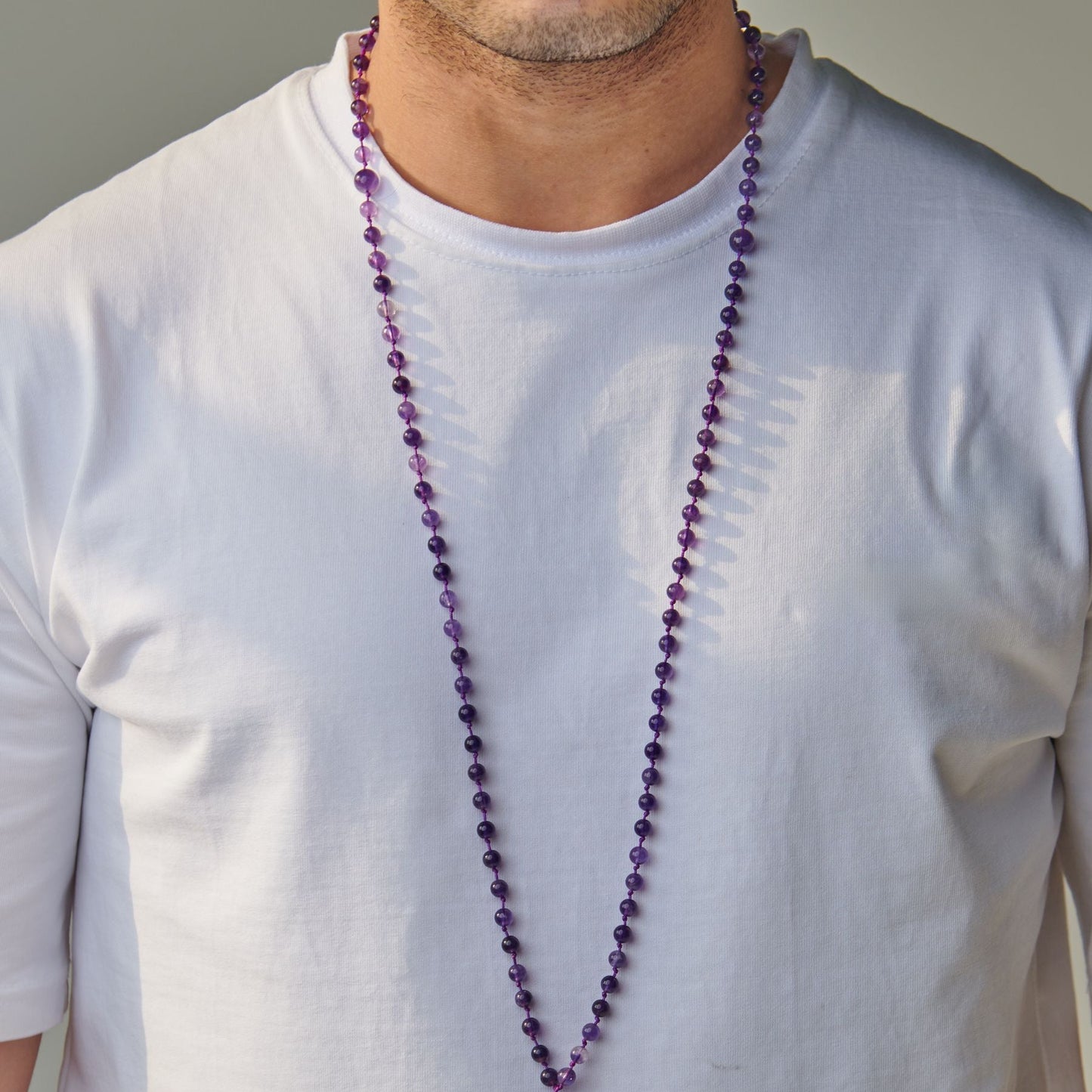 Tasbih Bracelet - Amethyst Stone - 99 Beads (6mm)