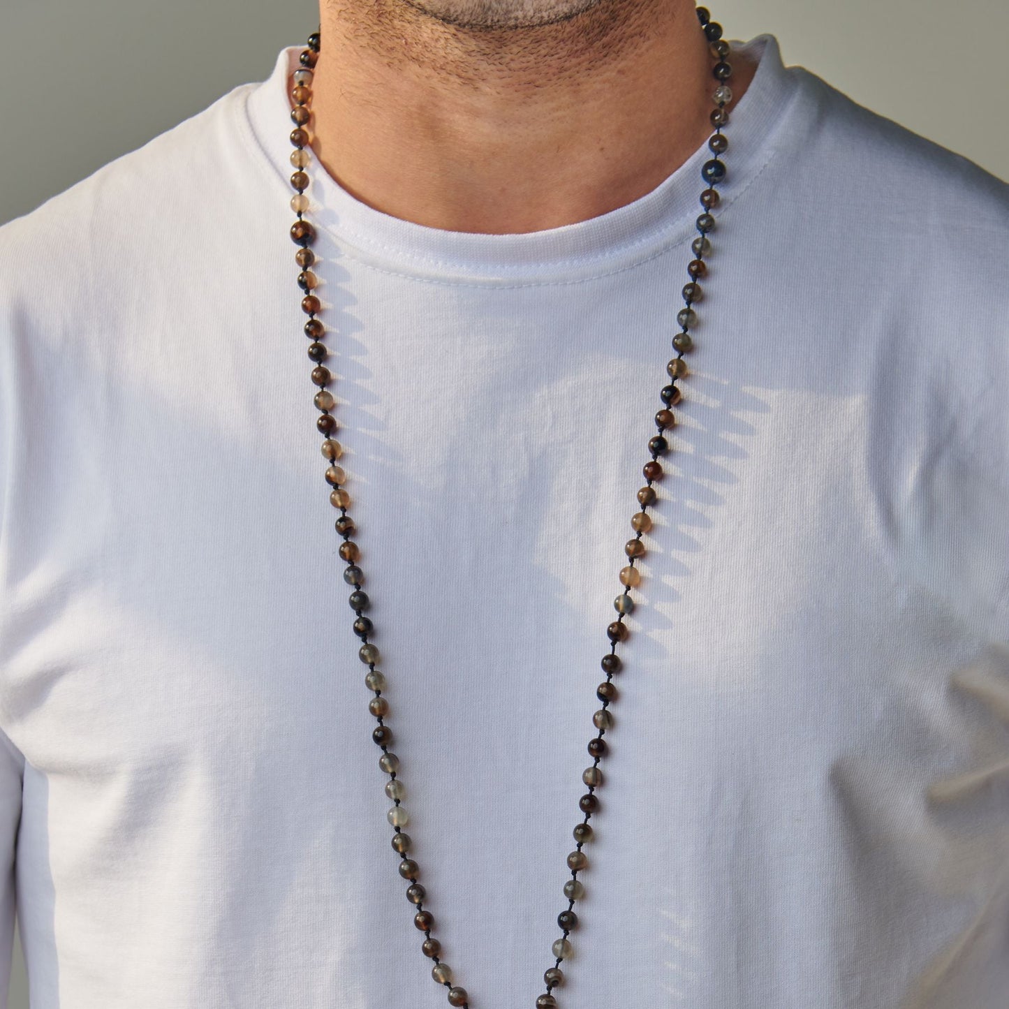 Tasbih bracelet - Yemeni agate - 99 beads (6 mm)