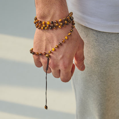 Tasbih Bracelet - Tiger Eye - 99 Beads (6mm)