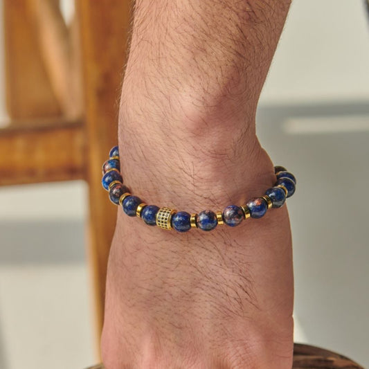 Jasper - Hematite Bracelet - (8 mm)