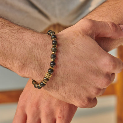 Golden Obsidian - Hematite Bracelet - (8 mm)