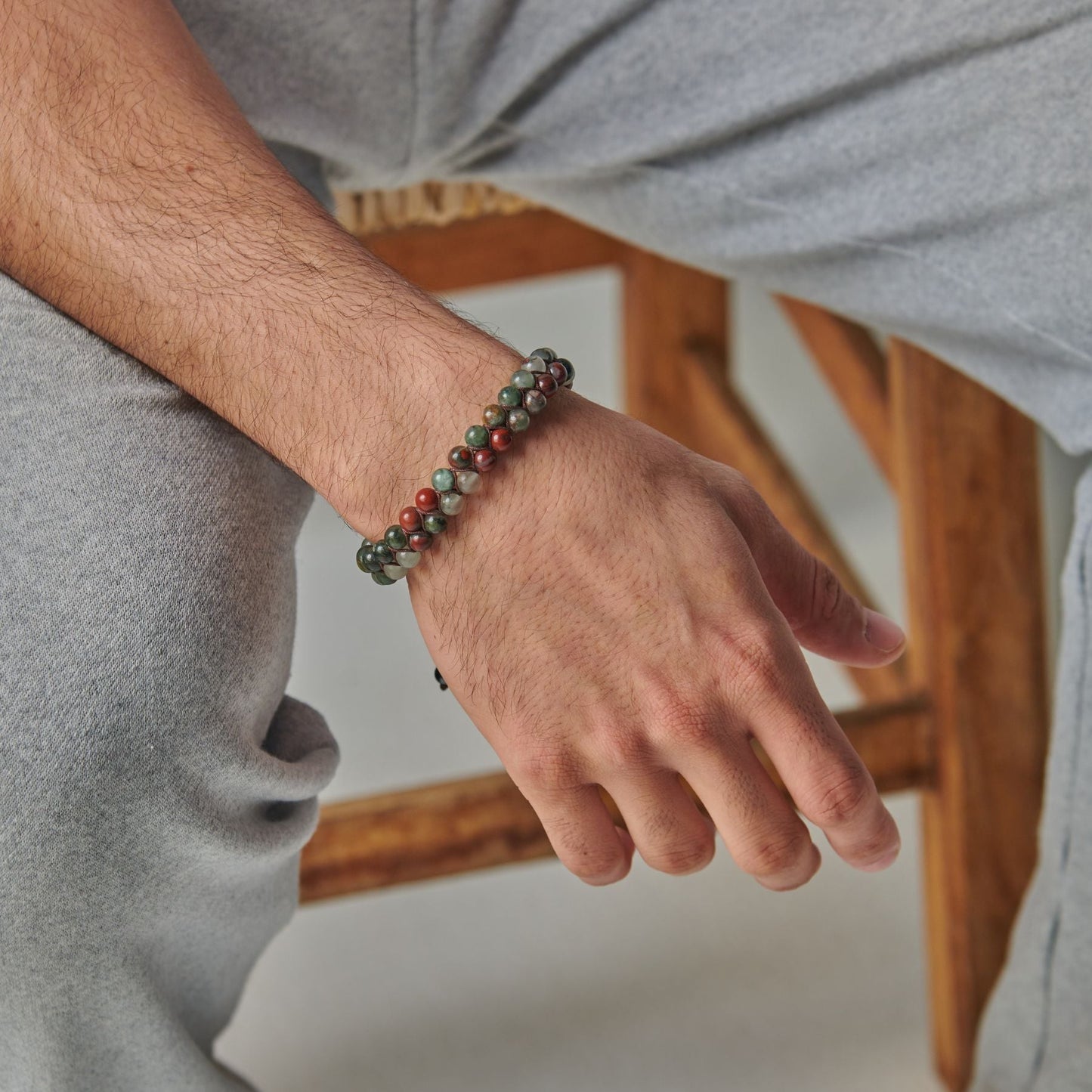 bloodstone Bracelet - (6 m.m )