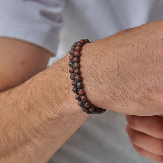 Matte Tiger's Eye Stone Bracelet - (6 m.m )