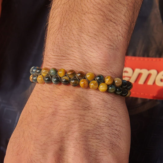 Tiger's Eye Stone Bracelet - (6 m.m )