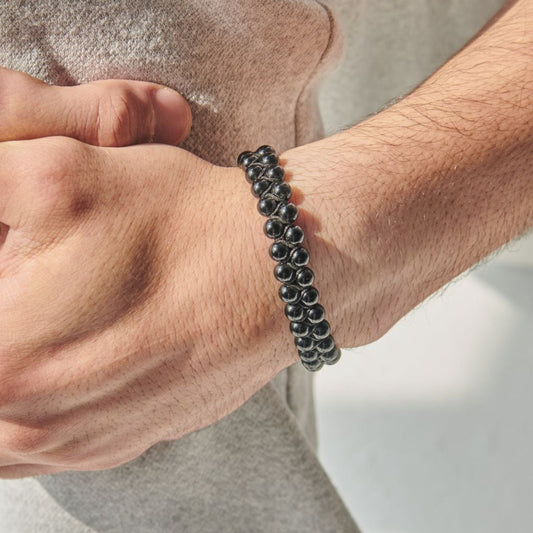Black Onyx Bracelet - (6 m.m )