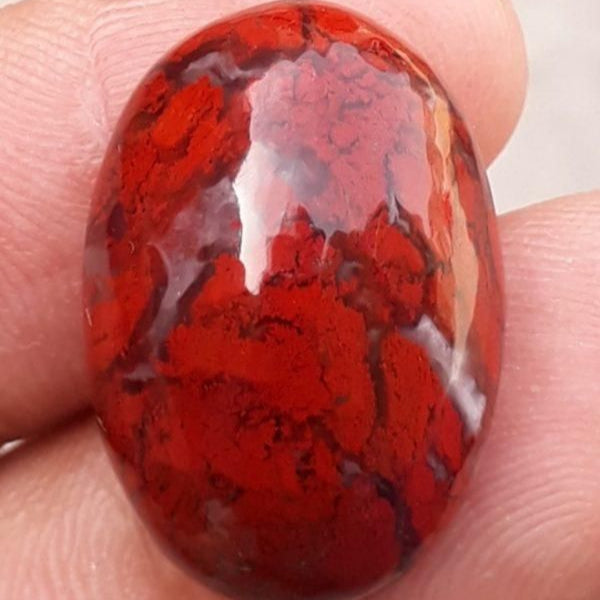 red jasper - hematite Bracelet - (8 mm )