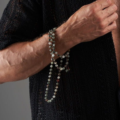 Tasbih Bracelet - Bloodstone - 99 Beads (6mm)