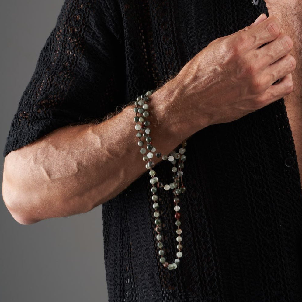 Tasbih Bracelet - Bloodstone - 99 Beads (6mm)